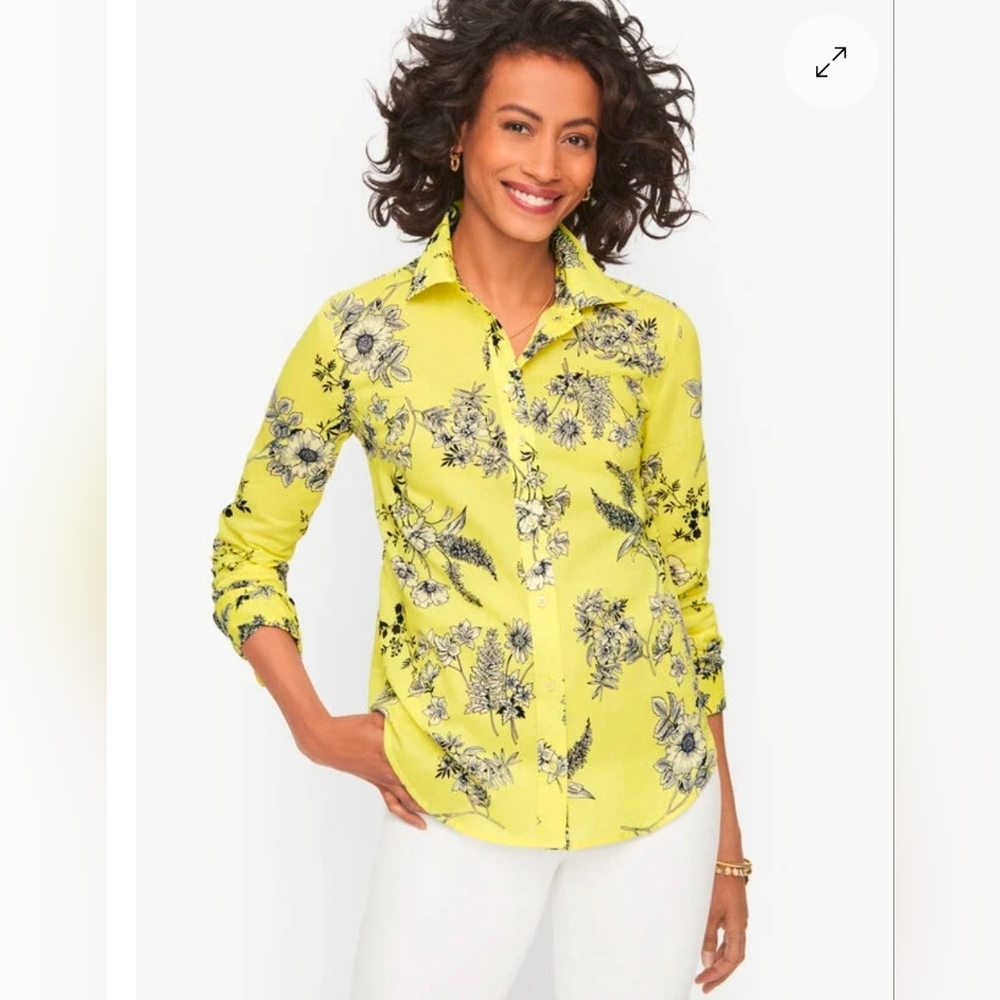 ❤️ TALBOTS CLASSIC COTTON LIGHTWEIGHT BUTTON DOWN… - image 1
